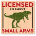 Licensed to Carry TRex Wood Sticker