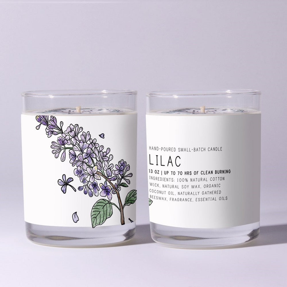 Lilac Soy Beeswax Candle