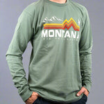 Loden Band of Color Mountain Tree Montana Long Sleeve Shirt - side