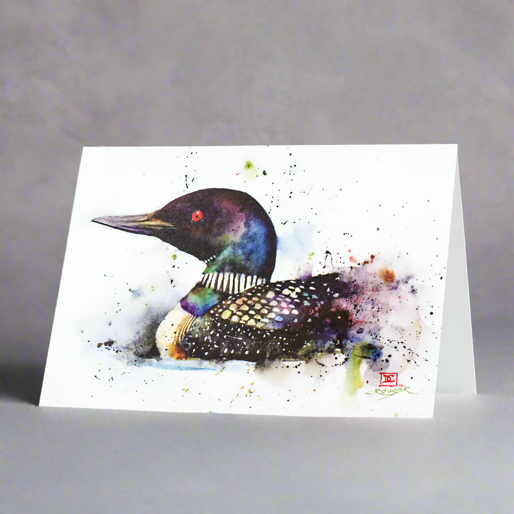 Dean Crouser Loon Watercolor Greeting Card