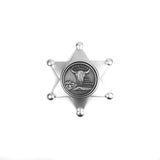 Montana is full of historic towns that take you back to the days of the old West. Take yourself back to those days with outlaws and sheriffs with the Montana Quarter Tin Star Magnet by Dutch American Import Company!