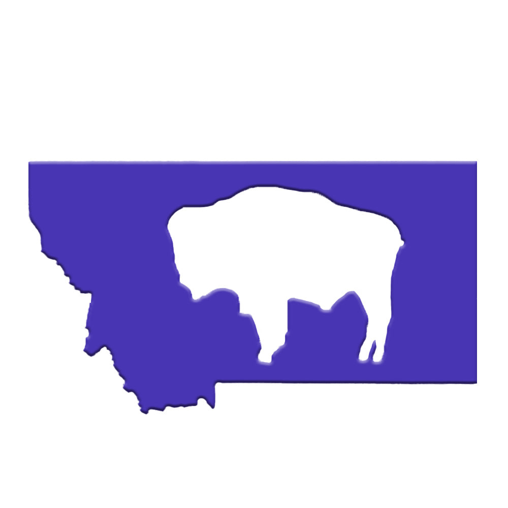 Montana Buffalo Magnet - purple
