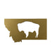 Montana Buffalo Magnet - gold