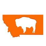 Montana Buffalo Magnet - orange