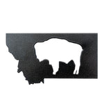 Montana Buffalo Magnet - sparkly black