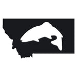 Montana Fish Magnet - black