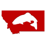 Montana Fish Magnet - red