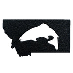 Montana Fish Magnet - sparkly black