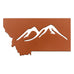 Montana Mountains Magnet - Copper