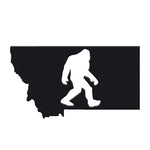 Montana Sasquatch Magnet - black