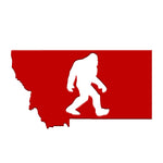 Montana Sasquatch Magnet - red