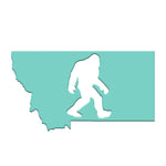 Montana Sasquatch Magnet - robin's egg blue