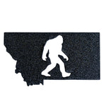 Montana Sasquatch Magnet - sparkly black