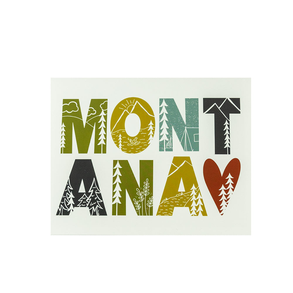 The Montana Sketch Card by KTF Designs brings the colorful nature of Montana and puts it into a card to send to your loved ones!