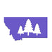 Montana Tree Magnet - purple