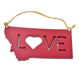 Montana Love Heart Ornament by MT Wild Life