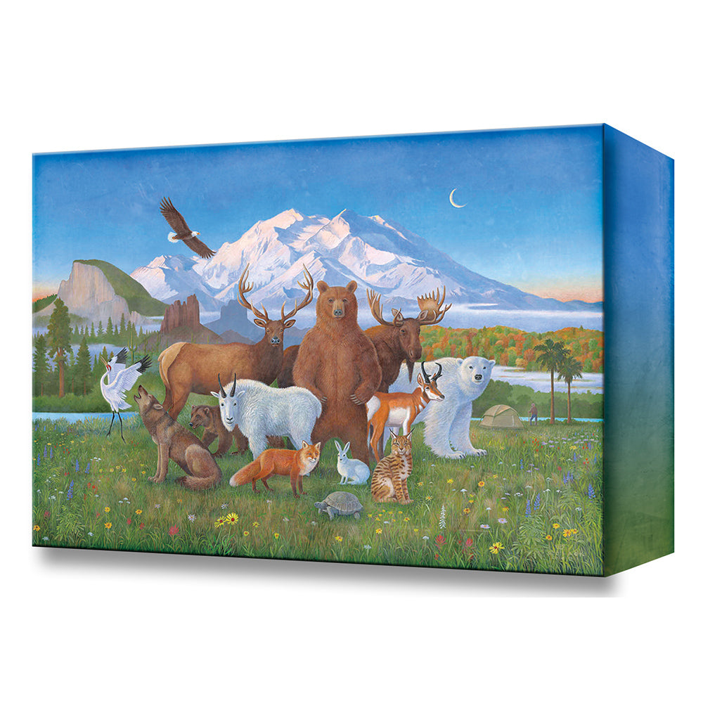 The Monte Dolack 50th Anniversary Wilderness Act Metal Box Wall Art by Meissenburg Designs is ready to hang indoors or outdoors!
