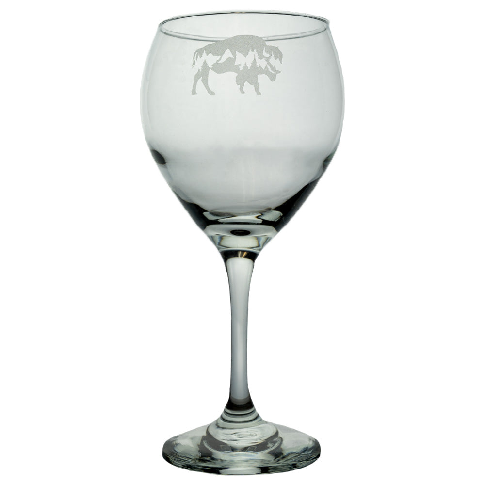 Mountain Buffalo Red Wine Glass