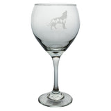Mountain Wolf Red Wine Glass
