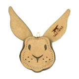 The Natural Leather and Wool Rabbit Toy by Tall Tails is made with you and your pup in mind.