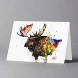 Northern Bull Watercolor Greeting Cards by Dean Crouser
