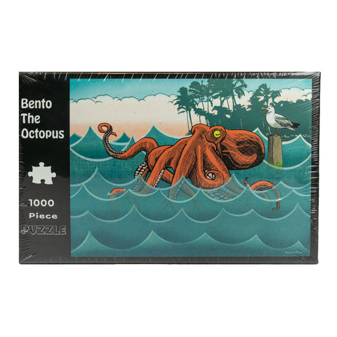 The Octopus 1000 Piece Jigsaw Puzzle by Two Little Fruits is a fun way to spend the day with one of nature's most unique animals.