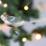 Blue Jay Glass Christmas Ornament