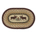 Oval Mini Swatch Trivet Rug by Capitol Earth Rugs (Pine and Moose)