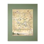 Pre-Matted Mini Map by Xplorer Maps (2 Styles)