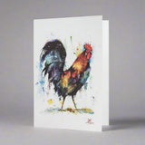 Dean Crouser Rooster Bird Watercolor Greeting Card