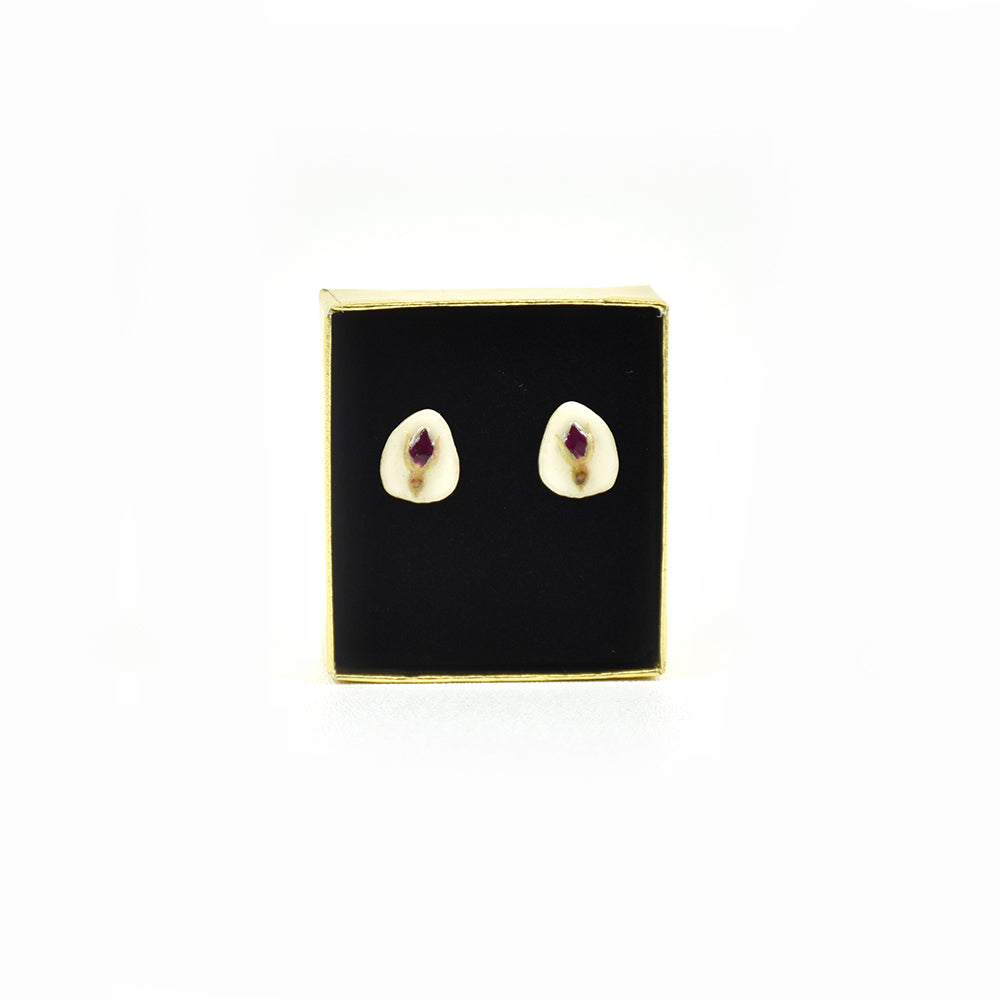 Rose Wildflower Post Earrings by High Country Designs at Montana Gift Corral