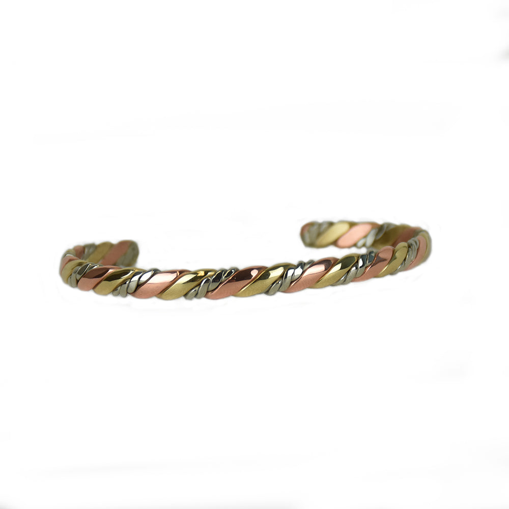 Sherpa s Rope Mixed Metal Bracelet by Sergio Lub Jewelry Medium