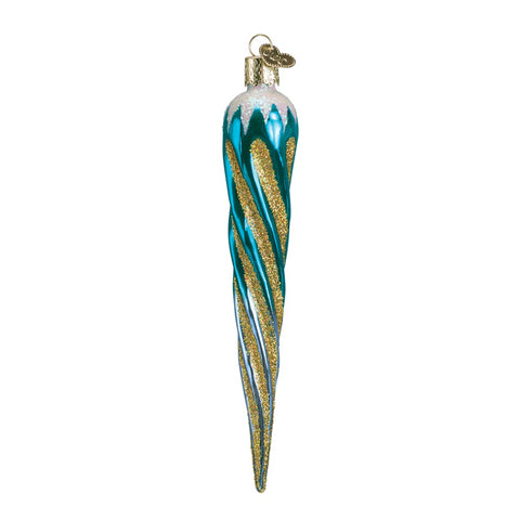 Blue Shimmering Icicle Christmas Ornament by Old World Christmas at Montana Gift Corral