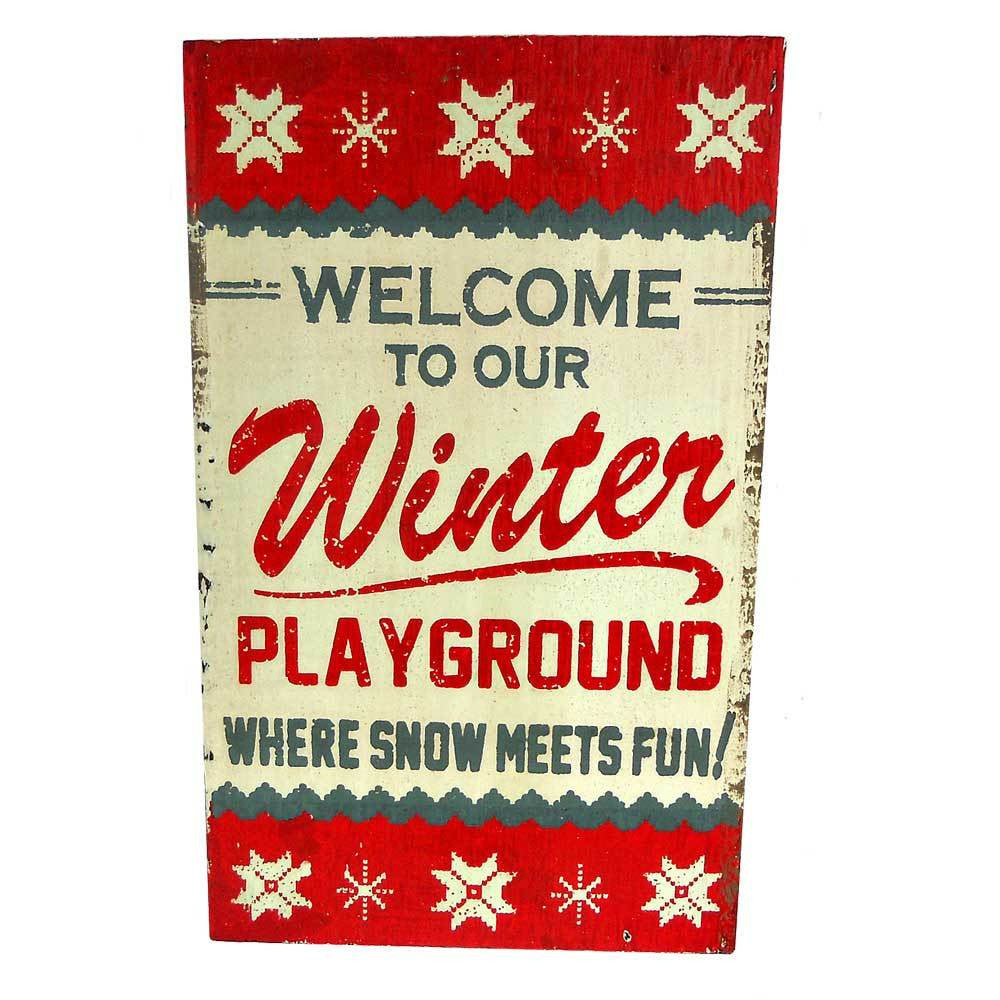 Small Winter Playground Wall Art