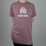 Southwestern Heather Wine Lush Trees T-Shirt by Prairie Mountain