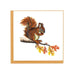 Wildlife Square Greeting Card by Quilling Card