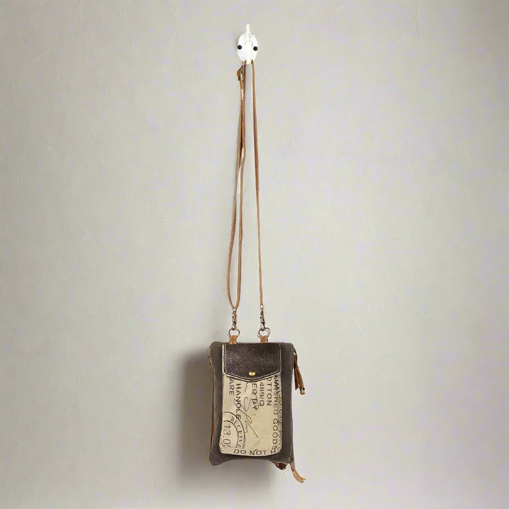 Stamp Pocket Small Crossbody Bag by Myra Bag
