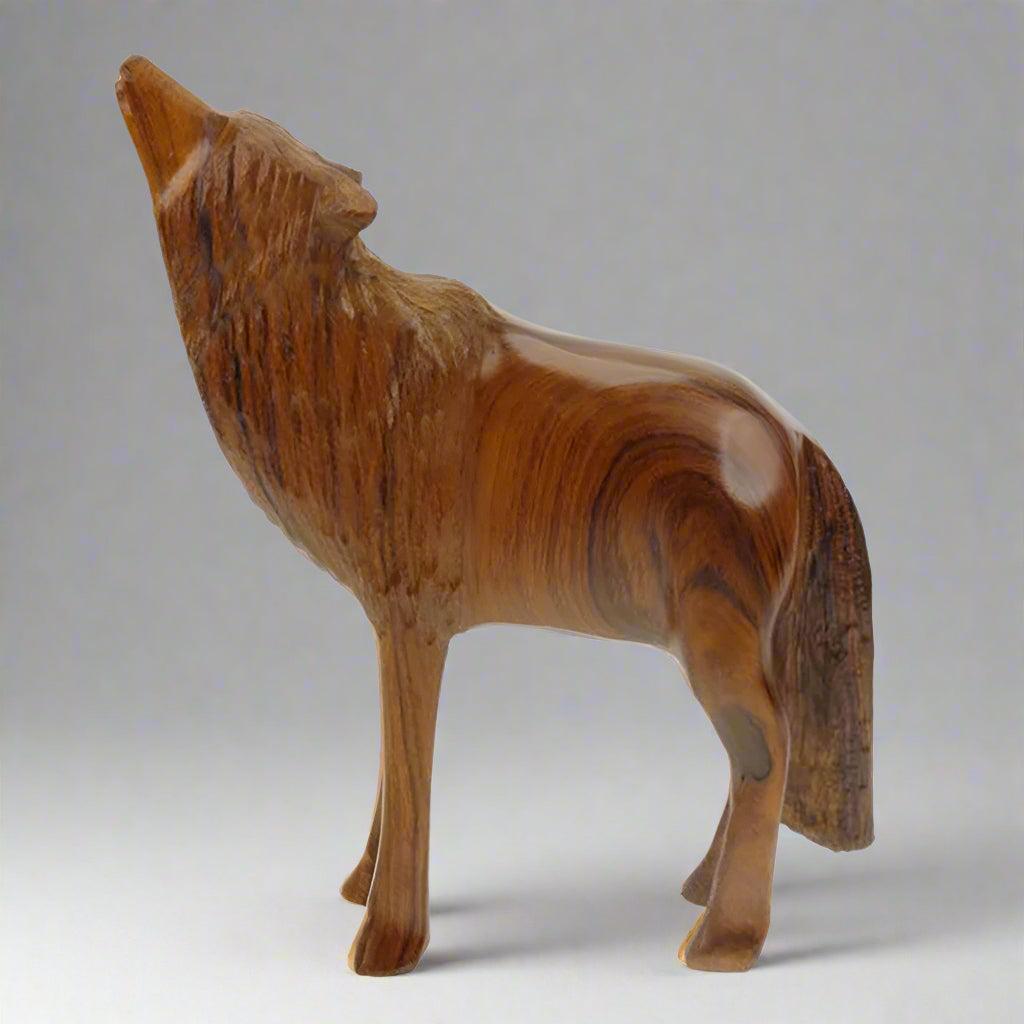 Wolves are amazing majestic animals that symbolize guardianship, loyalty and spirit. This makes the Medium Standing Wolf by Earthview, Inc the perfect figurine for any home decor. The wolf often teaches us to trust our hearts and minds, which is a great thing to be reminded of.