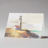 Summer Lighthouse Scenic Watercolor Greeting Cards by Dean Crouser