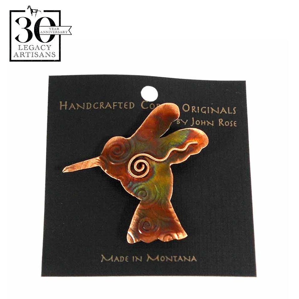 Swirl Copper Pin by John Rose (5 options)