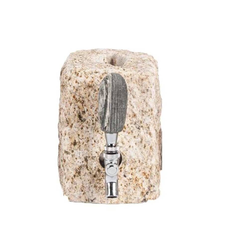 Tan Chrome Cobbled Beverage Dispenser