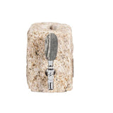 Tan Chrome Cobbled Beverage Dispenser