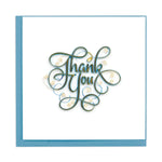 Thank You Square Greeting Card by Quilling Card