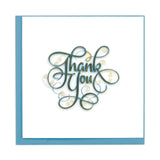 Thank You Square Greeting Card by Quilling Card