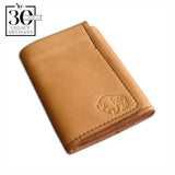 Tri-Fold Bison Hide Wallet by The Leather Store (4 colors)