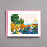 Two Women by the Shore Mediterranean Henry Edmond Cross Greeting Card by Quilling Card