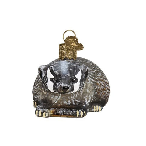 The Vintage Badger Ornament by Old World Christmas is accurately painted to give you that true badger feeling.