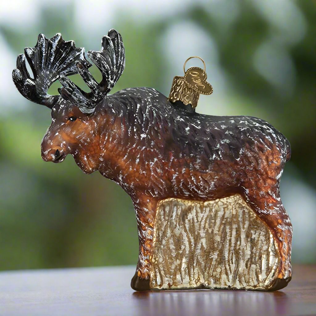 Vintage Moose Ornament by Old World Christmas – Montana Gift Corral