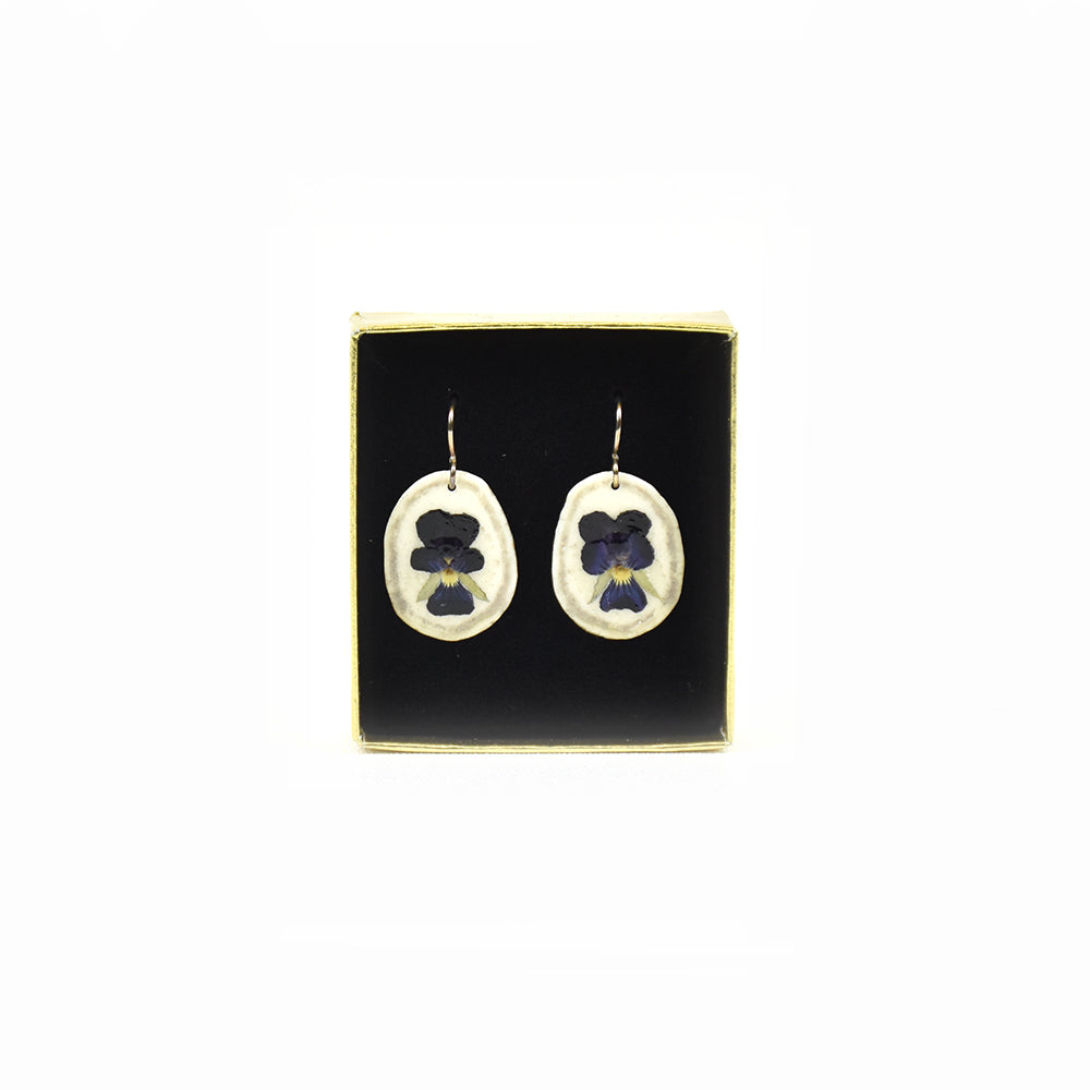 Violet Montana Wildflower Wire Earrings by High Country Designs at Montana Gift Corral