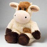While you shouldn't snuggle with a real cow, you should snuggle with these Cow Warmies by Intelex USA, especially once you warm it up for a minute in the microwave!